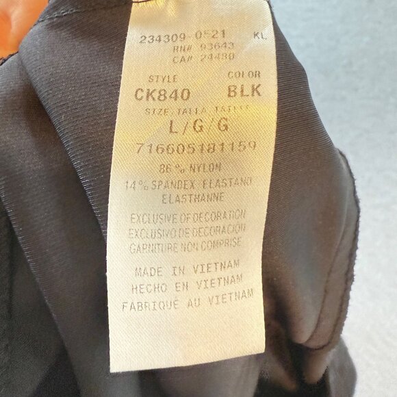 Cherokee Form Womens Dark Gray V-Neck Scrub Top Size Large Moisture-Wicking Stre - Picture 4 of 6